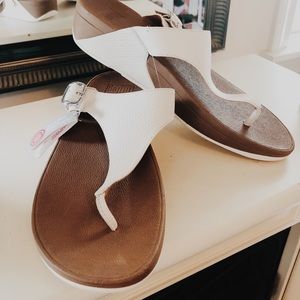 FitFlops NWT White Thong Sandal